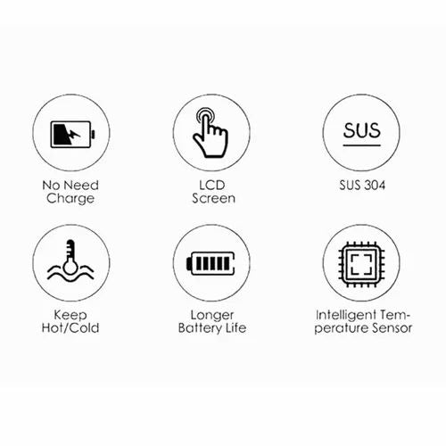 500ml Stainless Steel Temperature Water Bottle