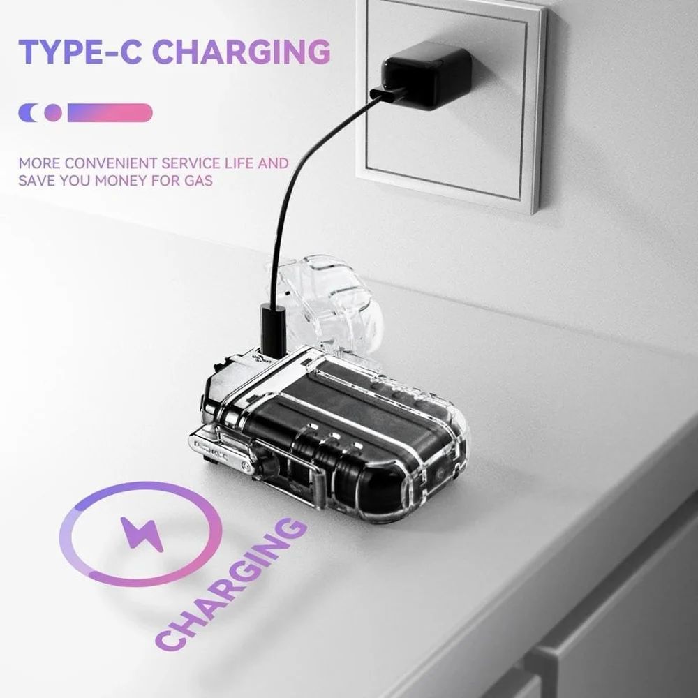 USB Rechargeable Electric Lighter with LED